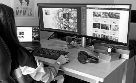 website layout development