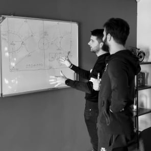 professional teaches beginner football strategy